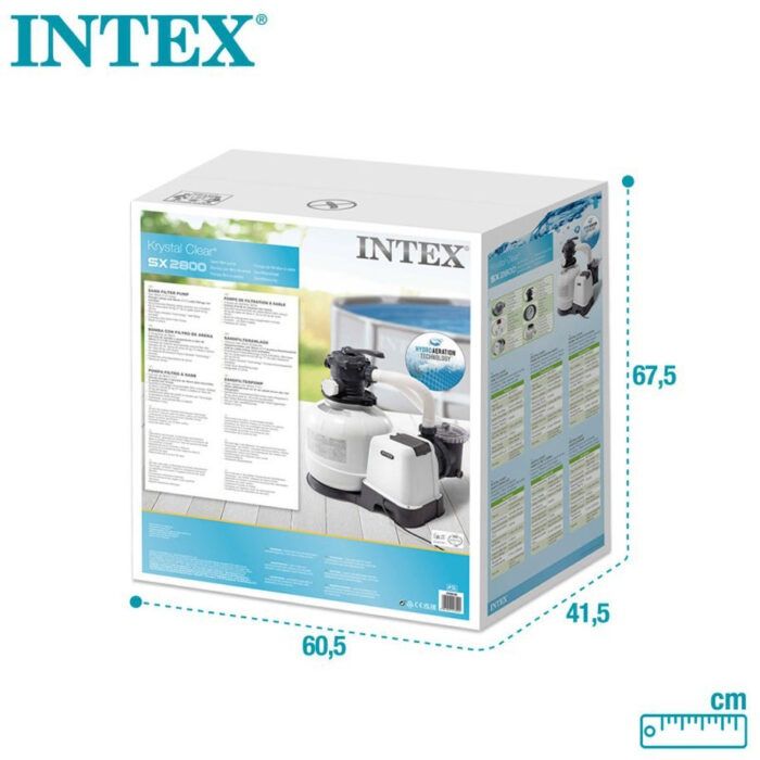 Пясъчна помпа Intex SX2800, 10.599 l/h, за басейни до 36 м³, PVC