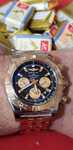 Breitling Chronomat 44 CB0110 Black Dial Bi-Tone Aur & Otel