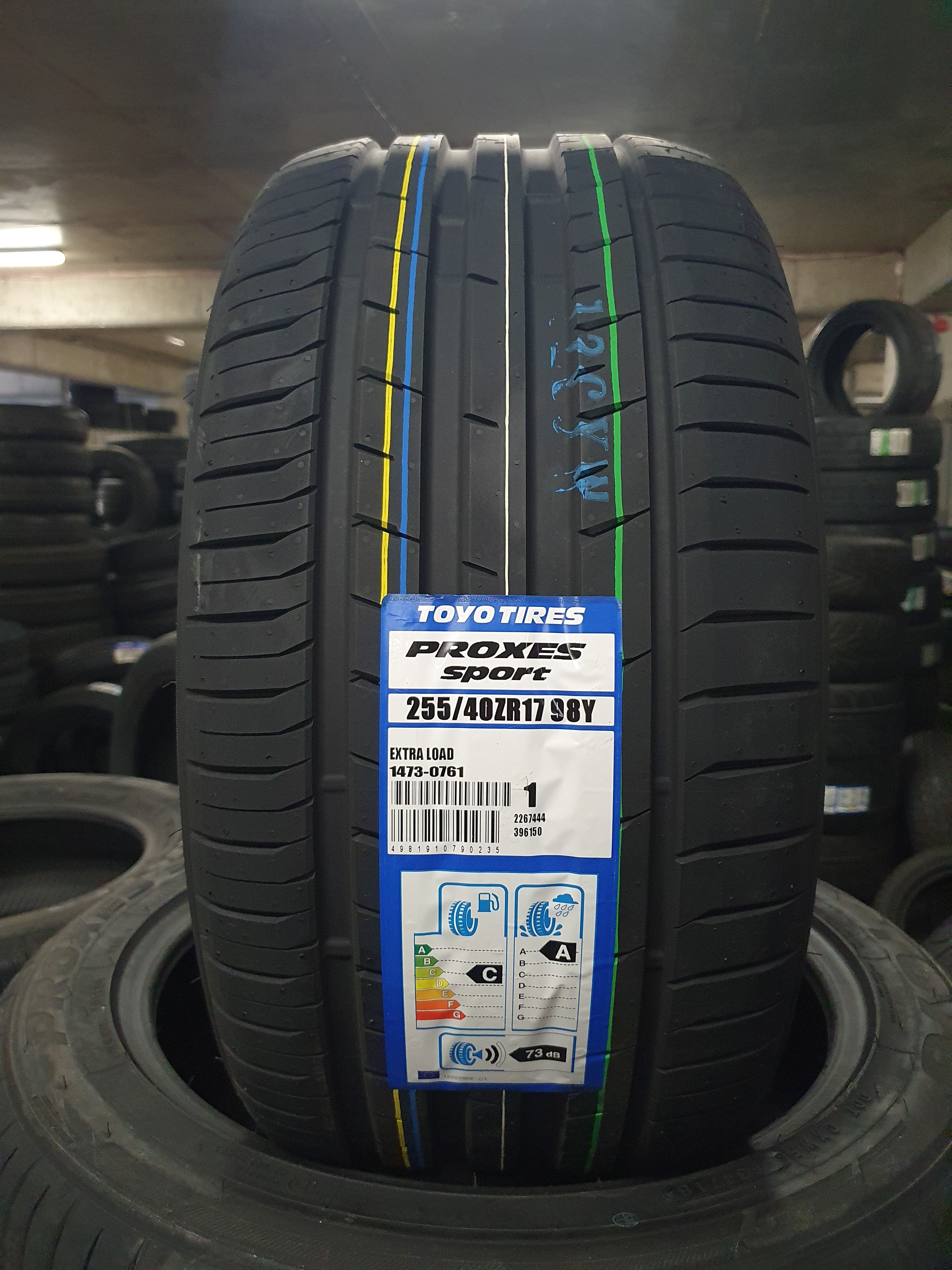 255/40zr17 Toyo Proxes Sport 98y Xl Dot4619