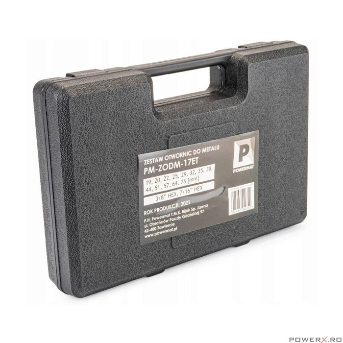 Set 17 carote, burghie pentru metal, lemn, Powermat