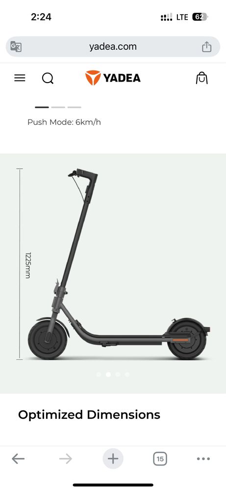 Electro Samokat Yadea model “Starto”
