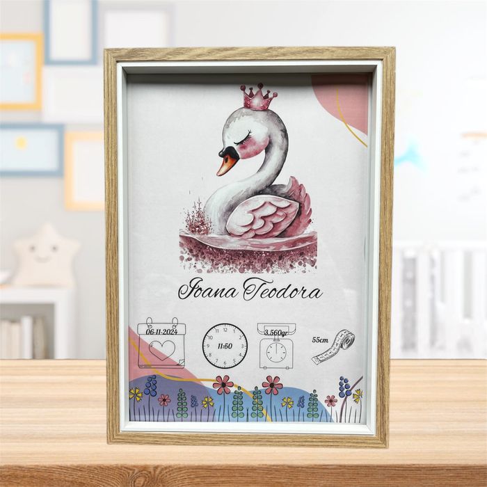 Tablouri personalizate cu datele nasterii micutului/micutei voastre