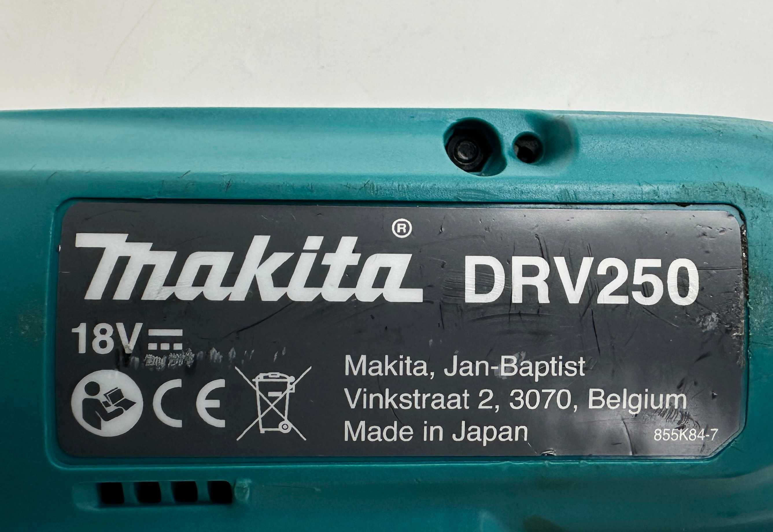 Makita DRV250 - Безчетков акумулаторна нитачка като нова!