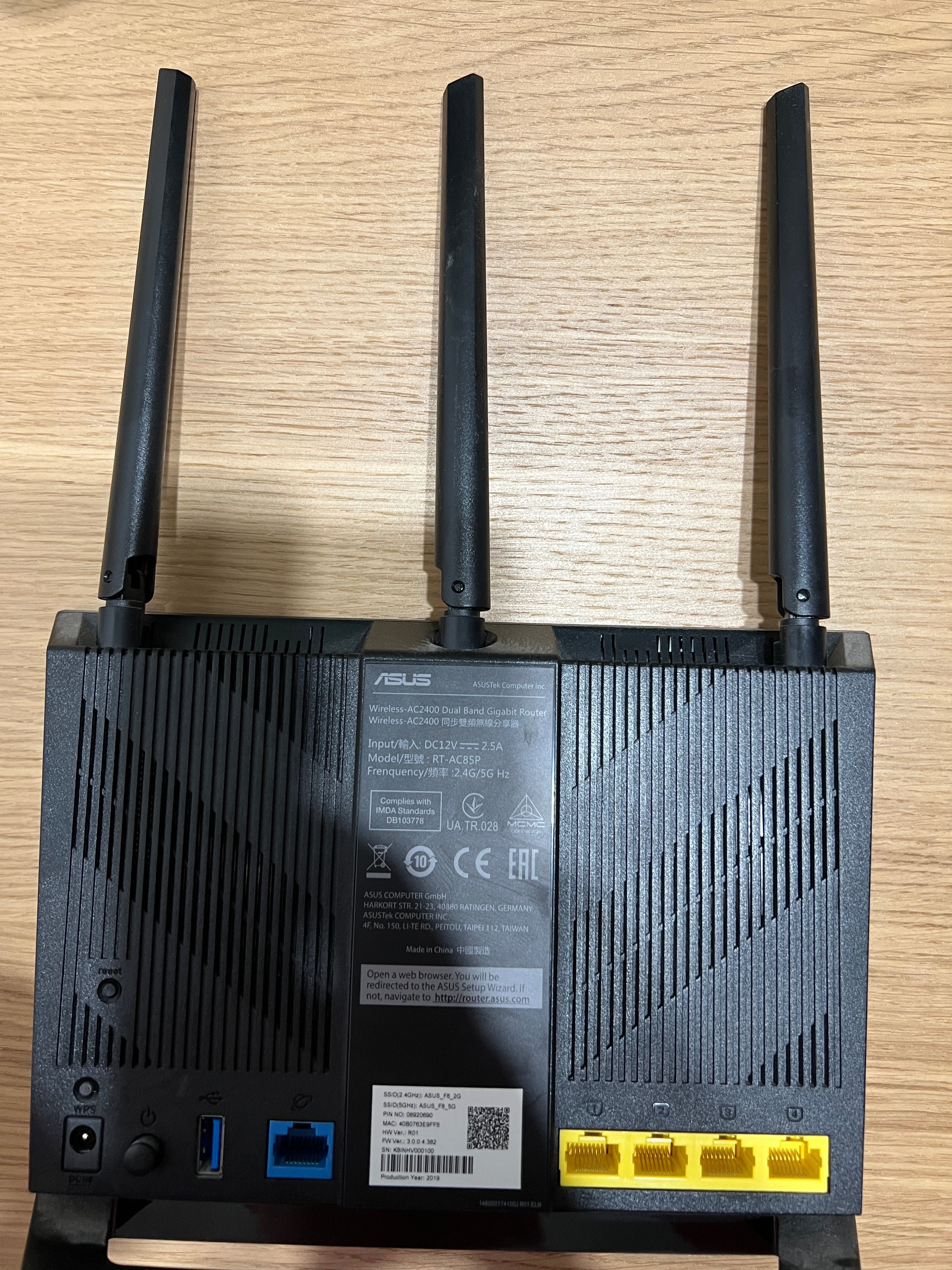 Router Wireless Gaming ASUS RT-AC85P