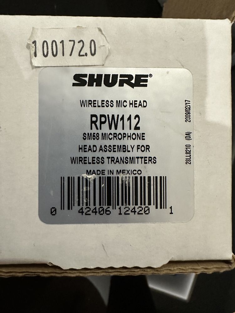 Shure RPW112 SM58 Капсула за микрофон