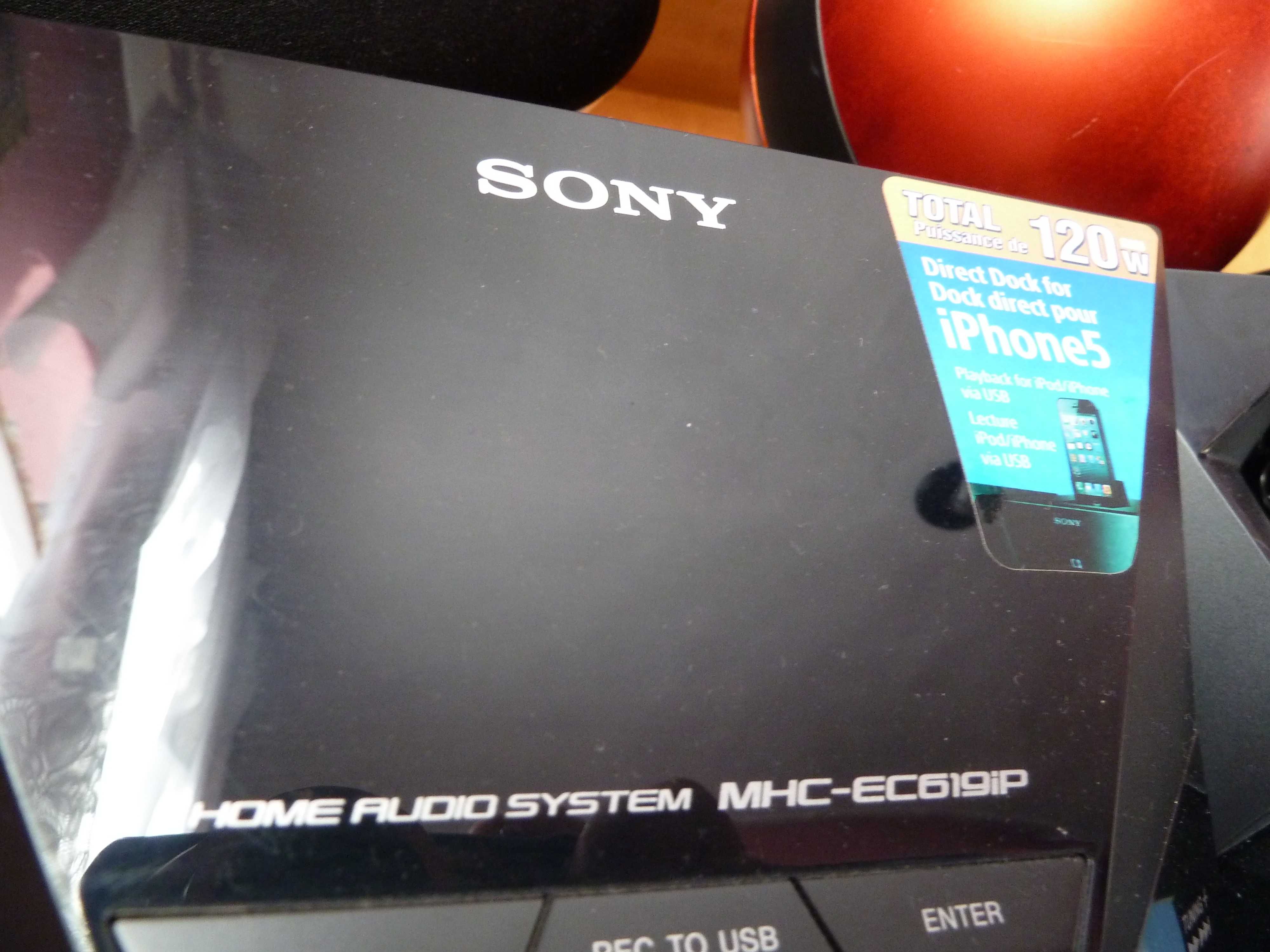 Minisistem audio Sony EC619IP, CD Player, Docking, tuner FM, USB