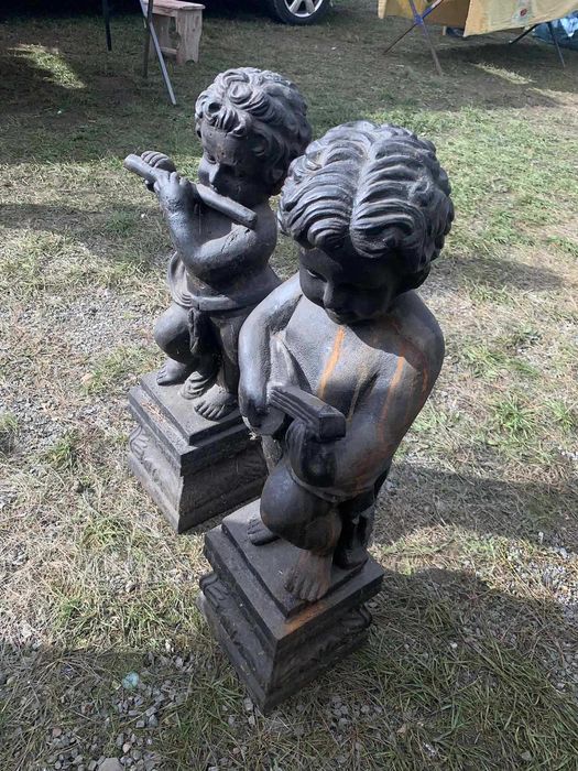 Statuie de gradina ingeras din fonta