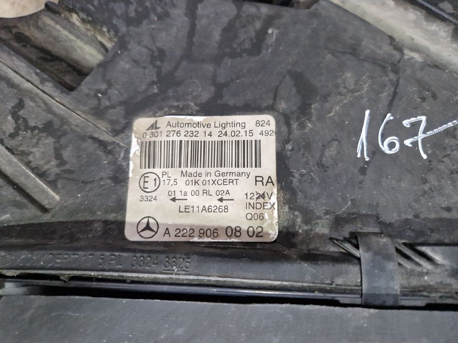 Far dreapta Mercedes S class w222 sticla semnalizare defecta