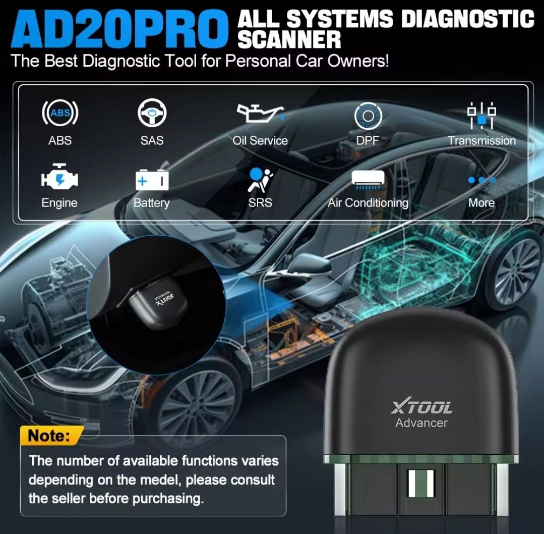 Interfata tester diagnoza  XTOOL AD20PRO advancer Android/IOS 2024