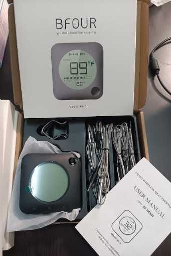 Безжичен термометър за месо BFOUR BF-5, цифров Bluetooth