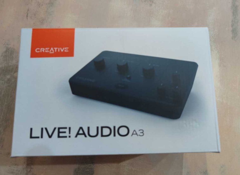 Звукова карта CREATIVE Live! Audio A3 Звукова карта, USB-C