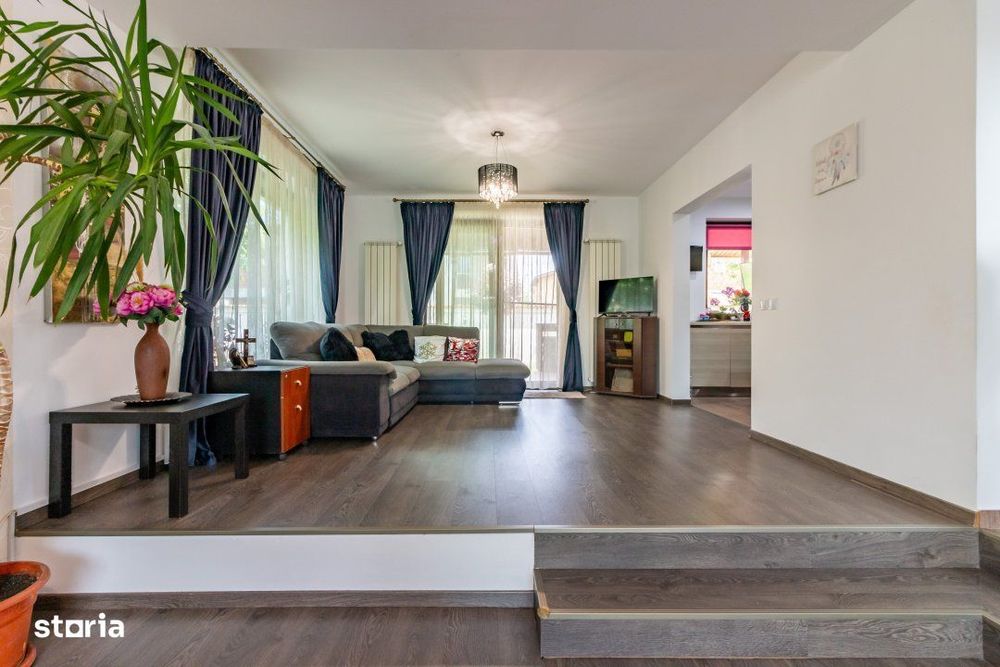 Vila moderna mobilata si utilata + garaj,-teren 605mp