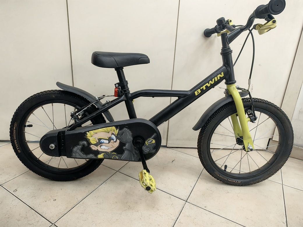 Хб! Детски велосипед  Btwin Dark Hero 500 16' Прекрасно