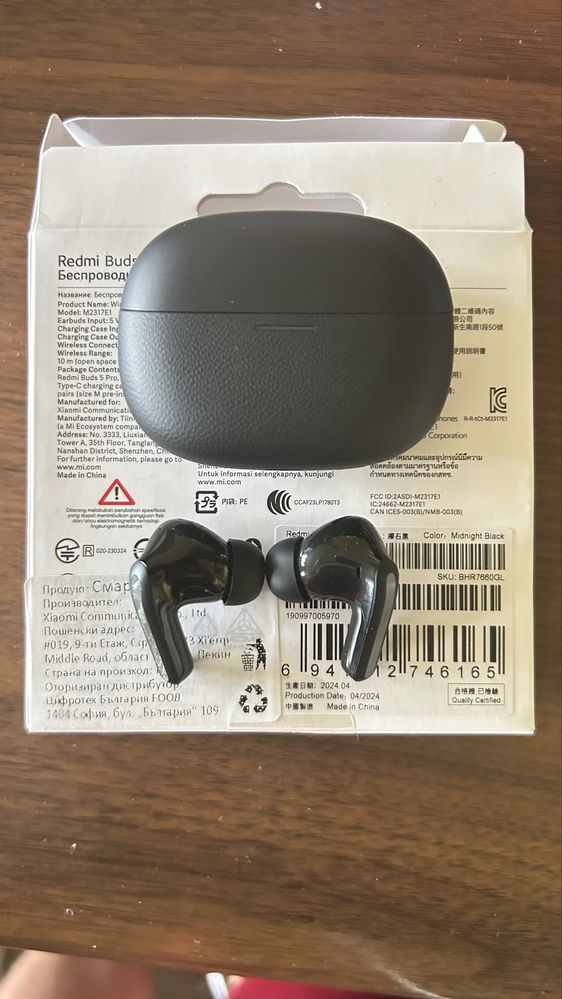 Redmi buds 5 pro - черни