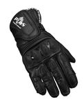 Mănuși Moto Piele Lungi PES cu Protecții TPU, Touchscreen, Negru