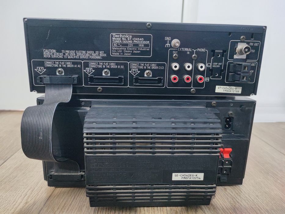 Mini sistem Technics amplificator SE CH 540 si tuner sound procesor