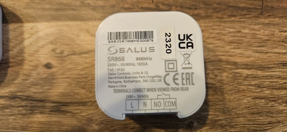 Termostat ambient Salus RT310 + 2 relee Salus SR868