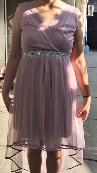 Rochie dama cu sclipici și trena