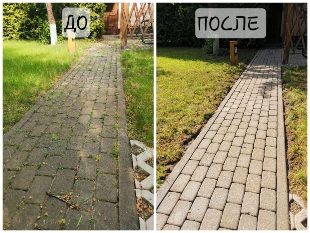 Мойка фасада, окон, витражей, алюкабонда, мрамора, брусчатки.