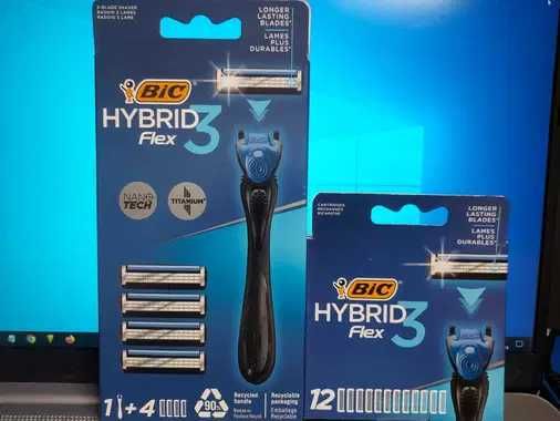 Lame barbierit HYBRID 3 FLEX cu 16 rezerve