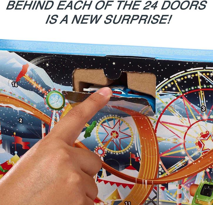 Коледен Календар Hot Wheels Адвент календар с 8 Коли и изненади