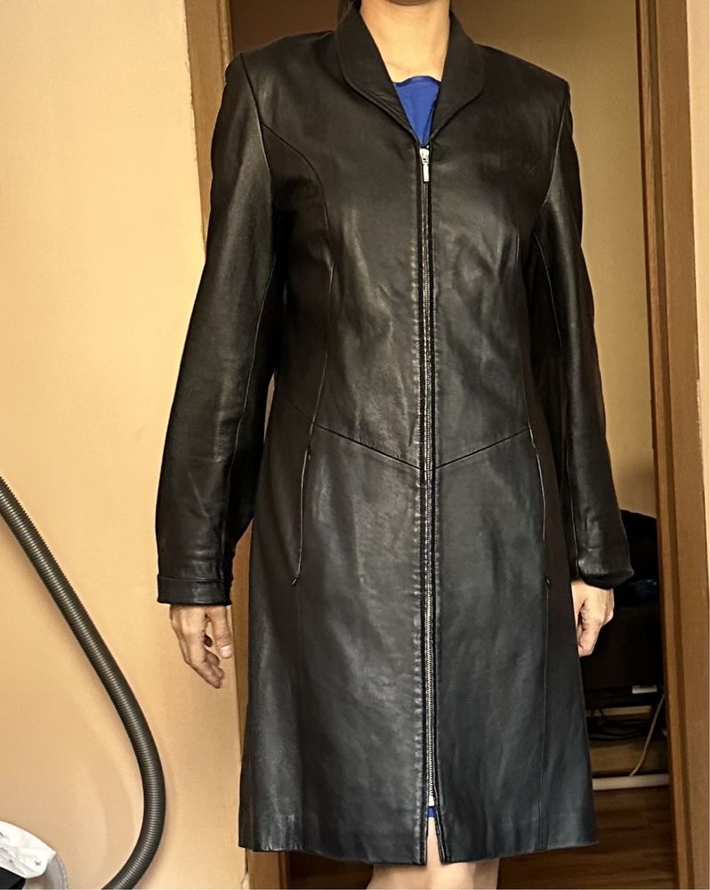 Продам кожанку до колен