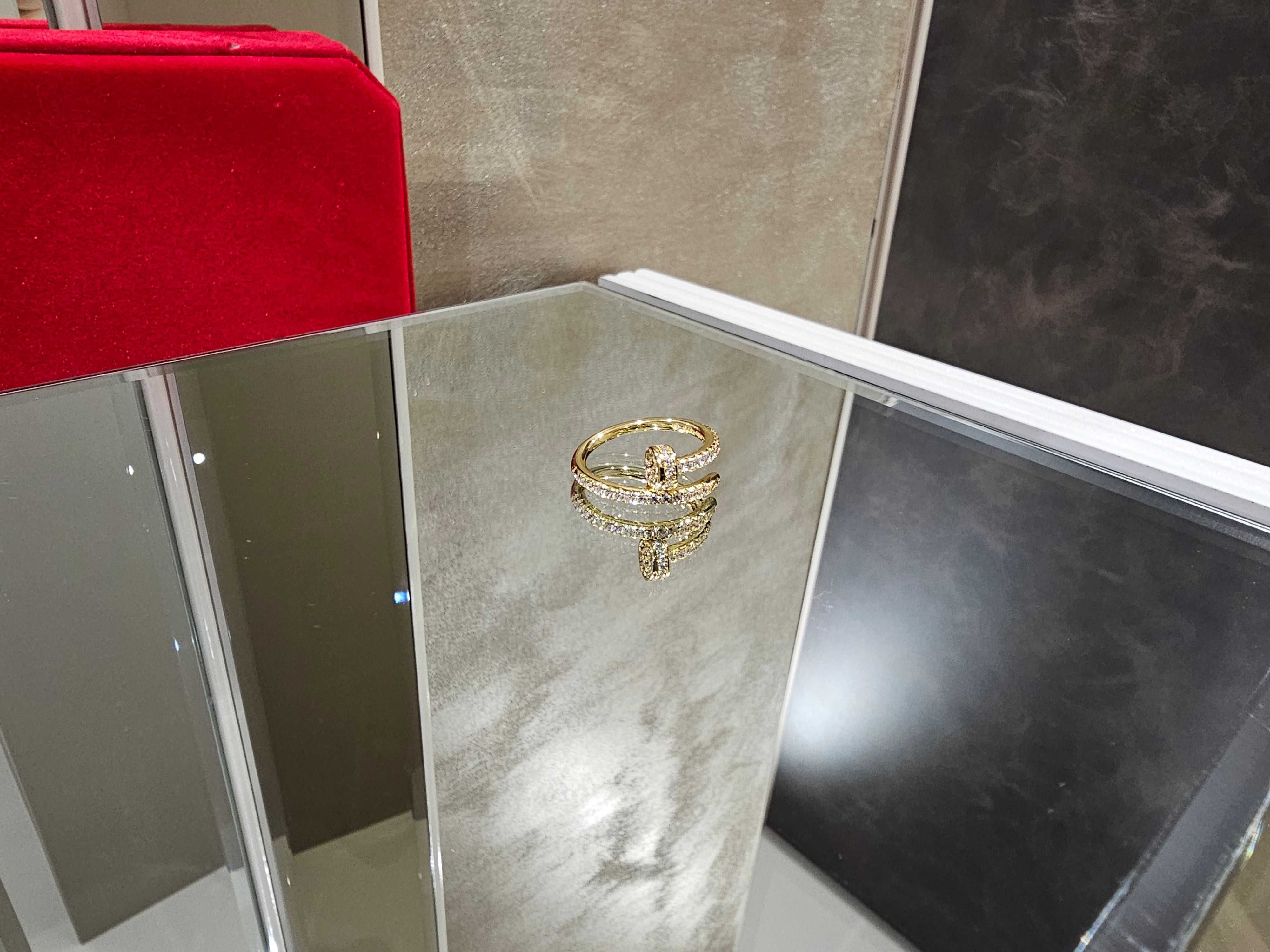 CARTIER Nail Juste un Clou Gold Small Paved Diamonds Пръстен Пирон