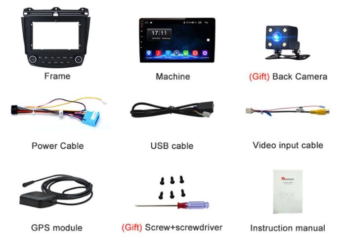 Мултимедия 10" Android 12 за Honda Accord 7 GPS RDS DSP навигация