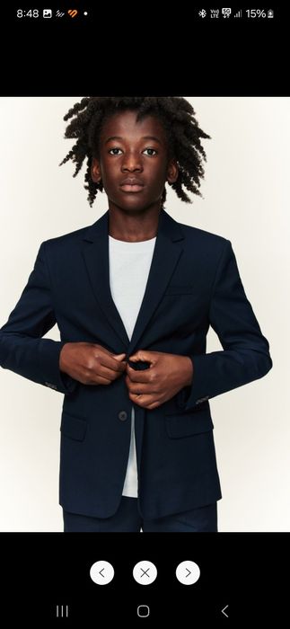 Детско сако H&M 12-13г, риза Benetton
