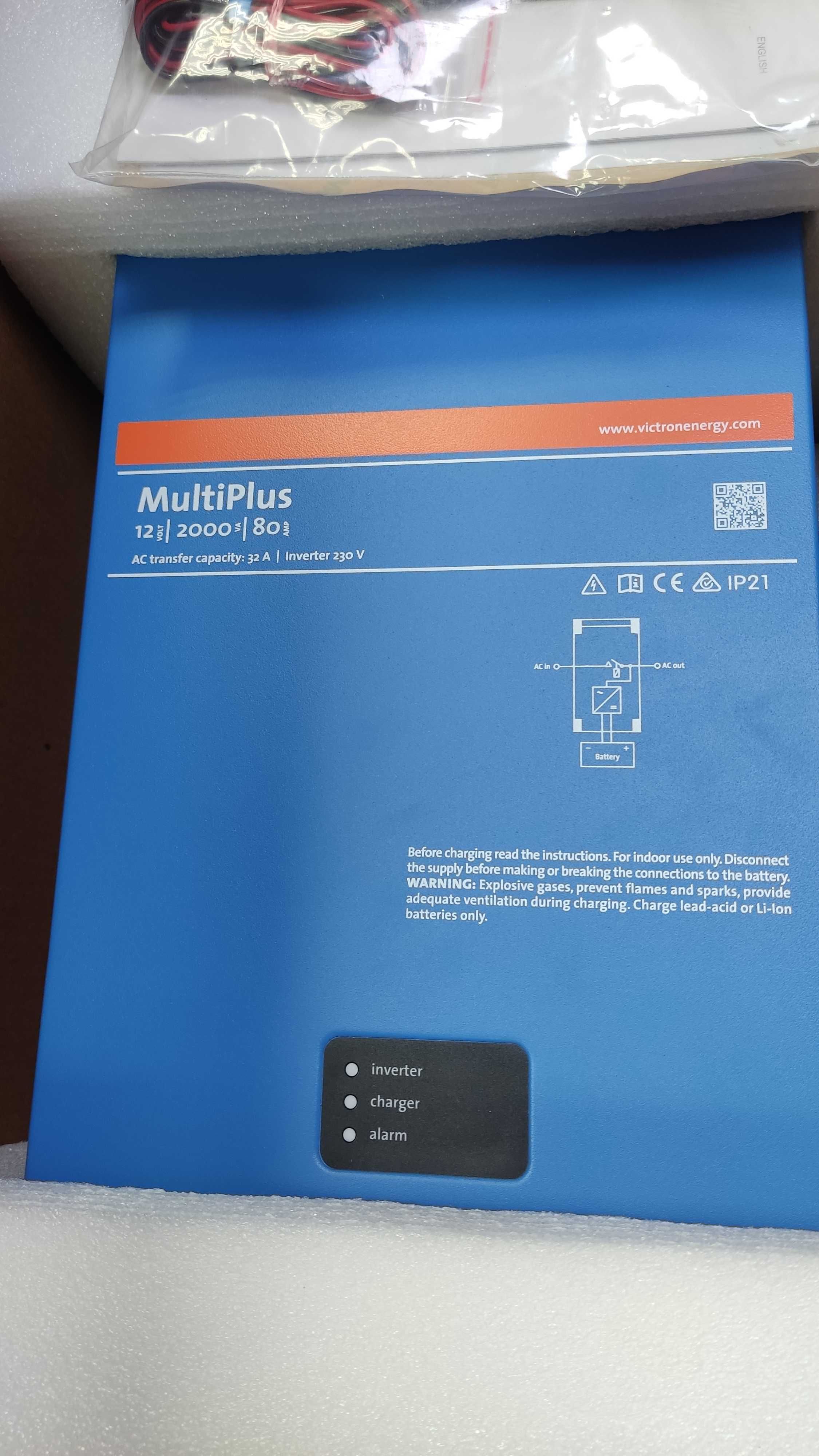 Victron multiplus 12/2000 80 инвертор зарядно кемпер лодка каравана