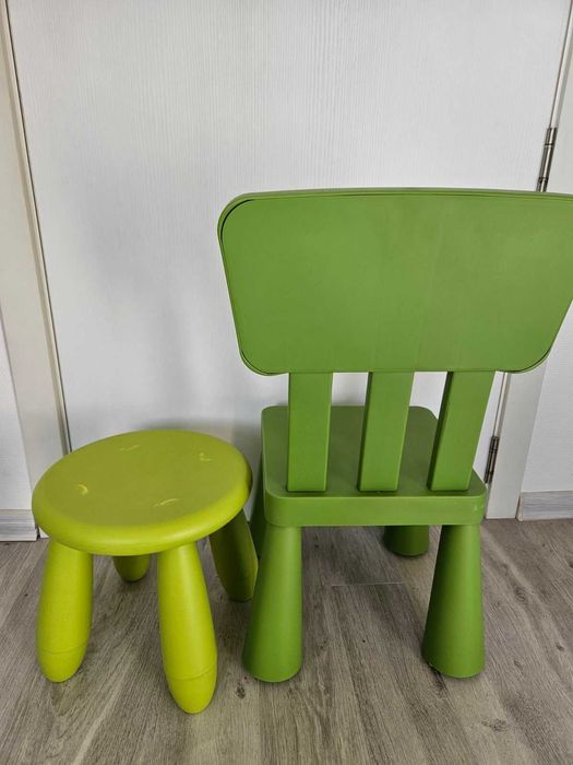 Детско столче и табуретка IKEA Mammut