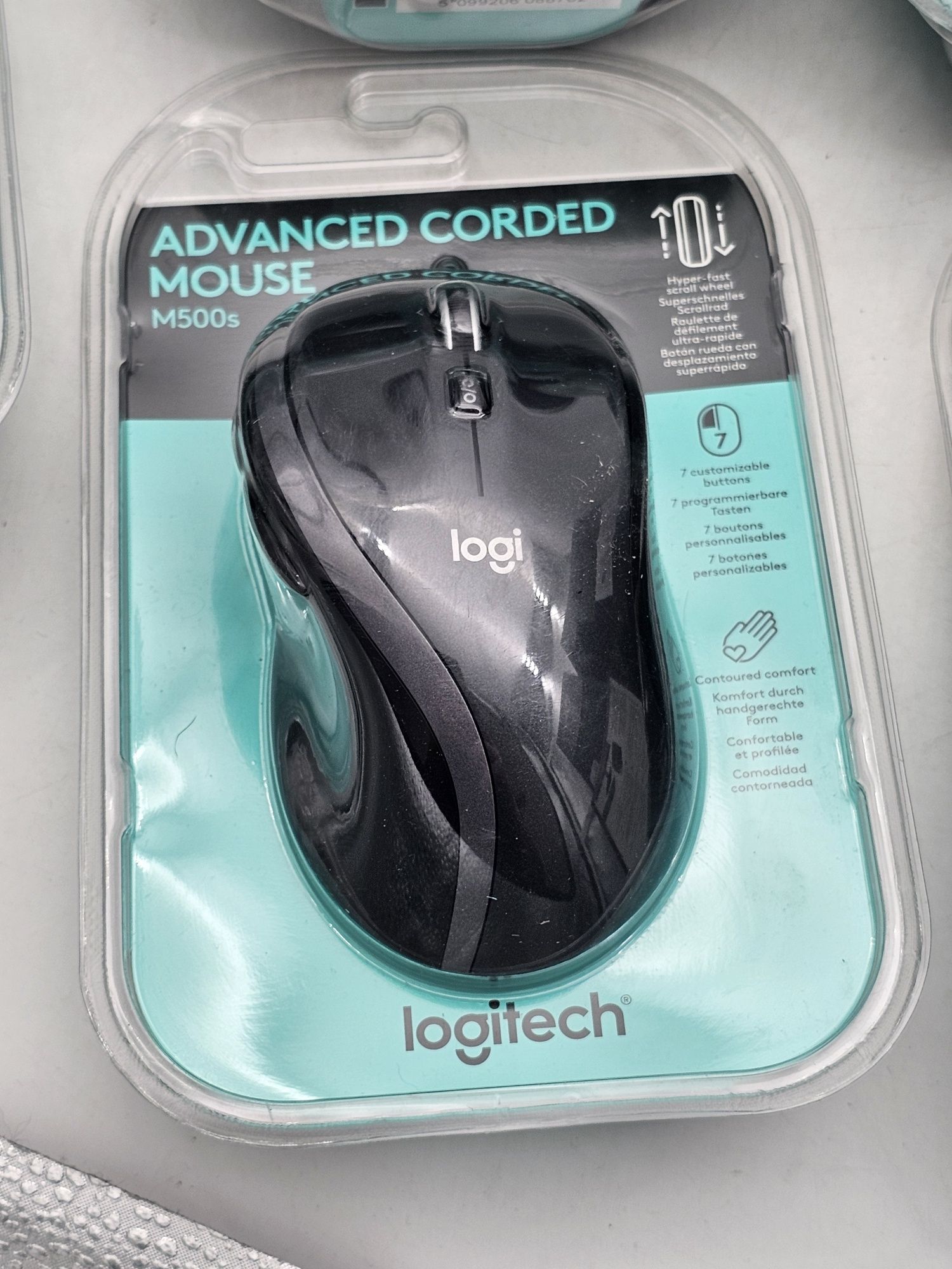 Mouse Logitech M500s, cu cablu, 4000 DPI, negru