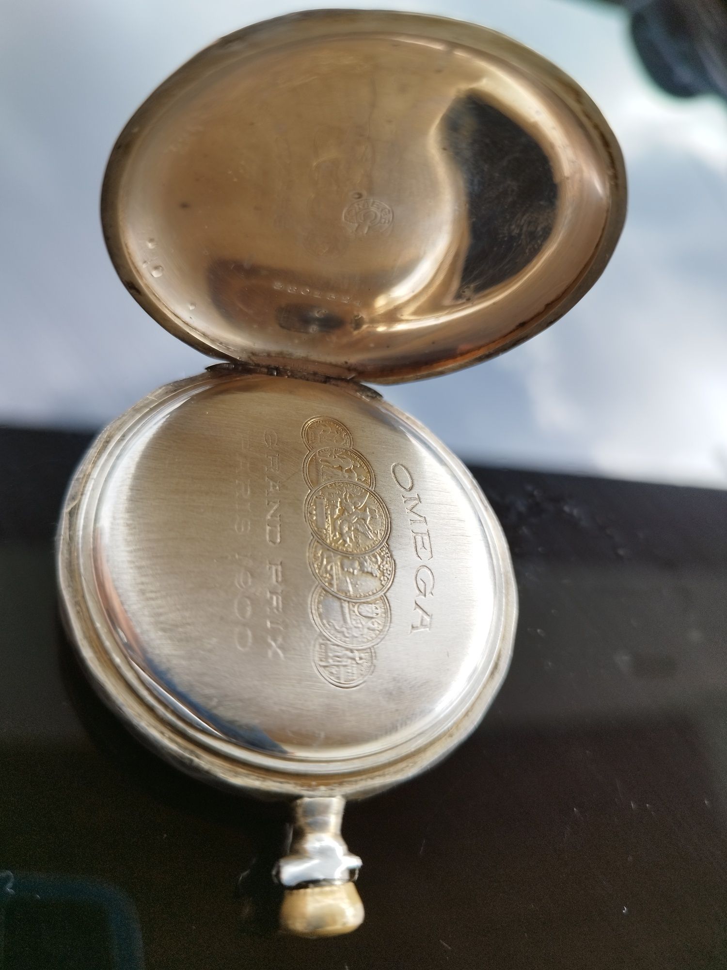 Ceas de buzunar de colecție OMEGA Grand Prix Paris 1900 funcțional