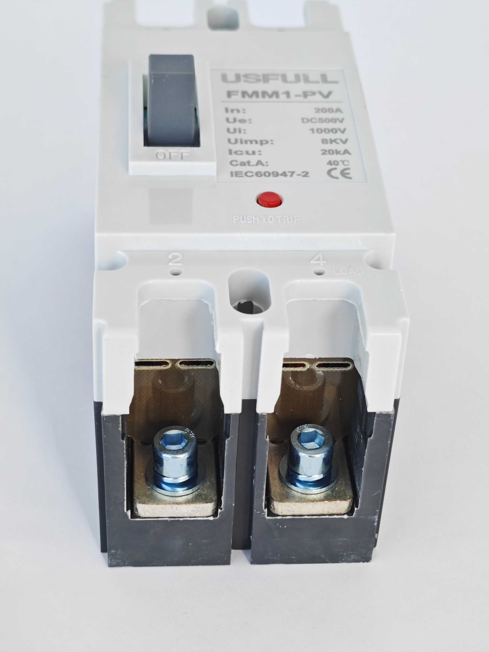 ДЦ/DC 160/200/225/250A - 500V Предпазител за соларни батерии DC MCCB