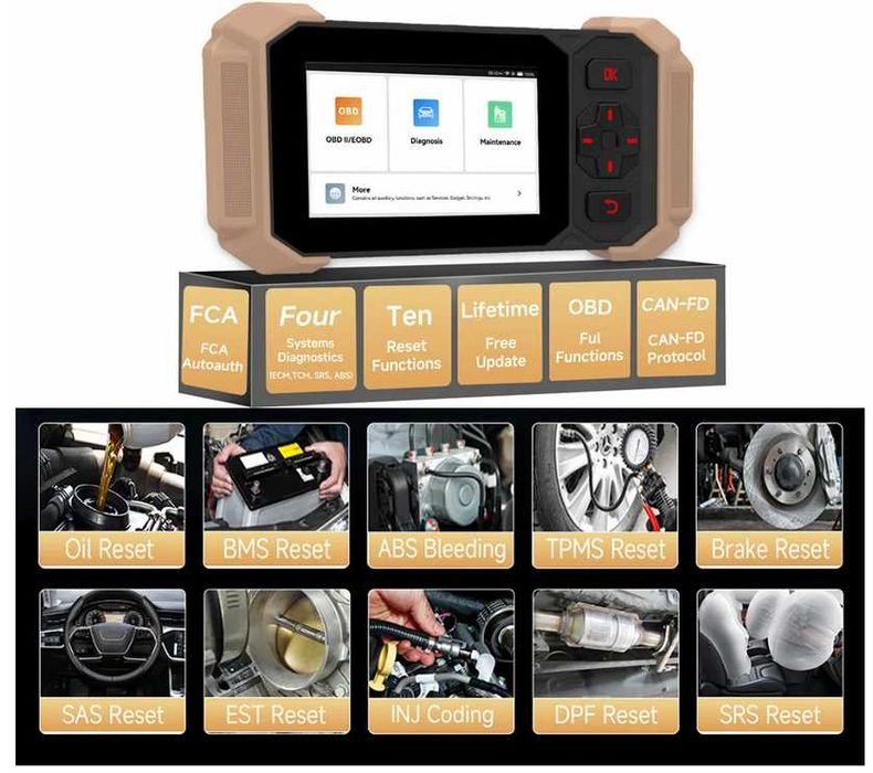 Scaner diagnoza auto – OBD2 ThinkScan 641, EPB TPMS BMS injector