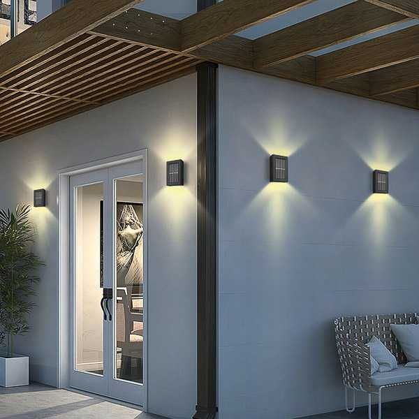 Lumina LED ornamentala pereti  incarcare solara