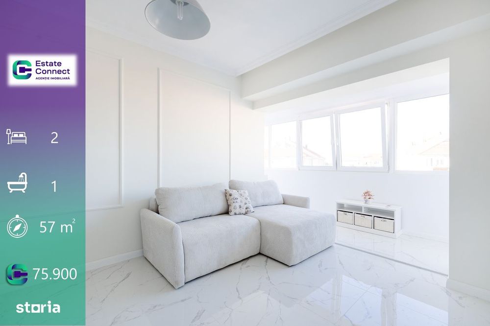 Apartament modern 2 camere, bloc nou, etaj 4/5 - Alfa