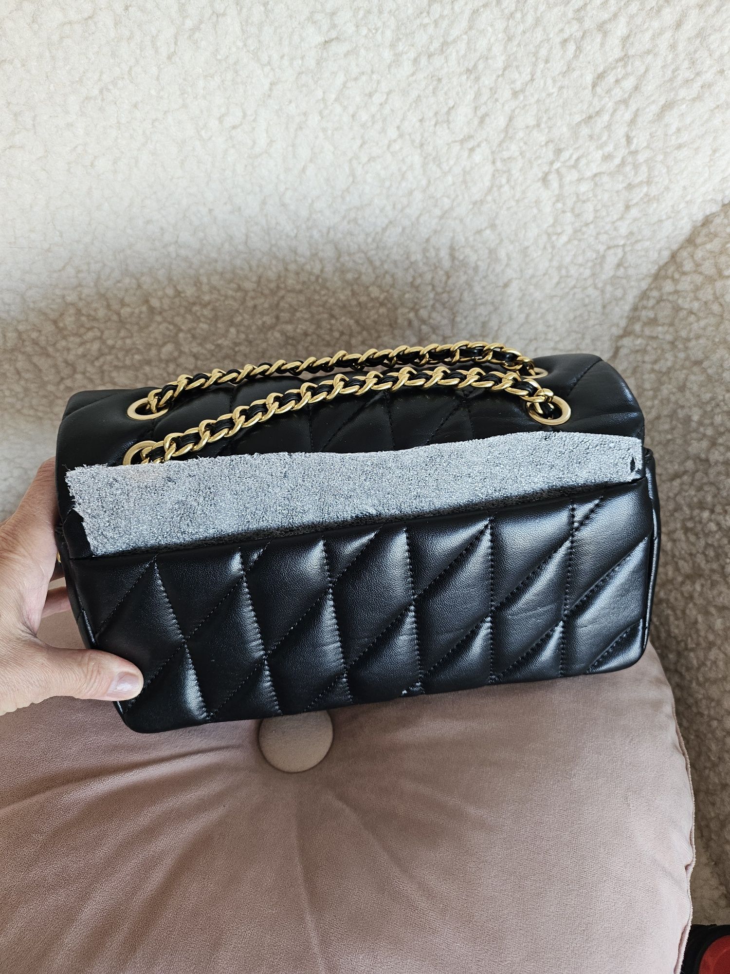 Geanta Coach Tabby 26 cmpiele neagra noua, cu eticheta