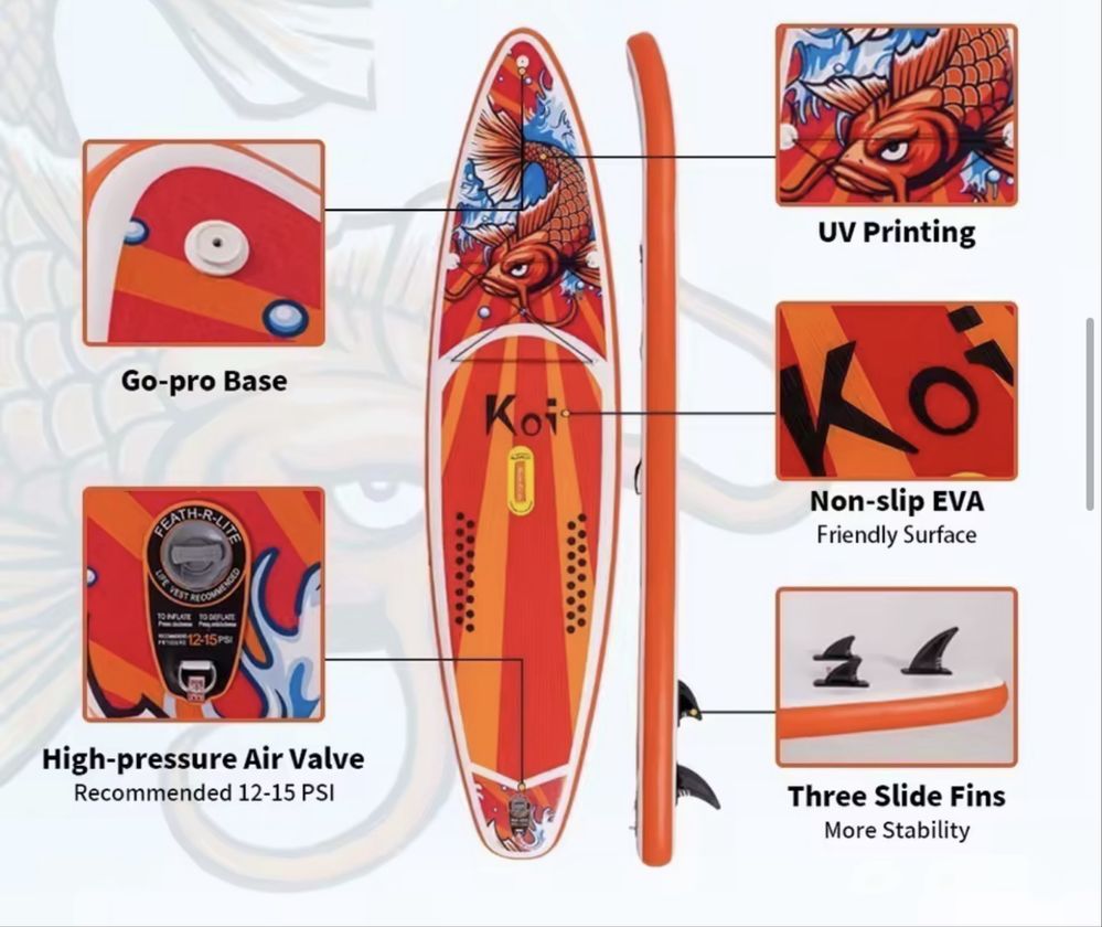 Stand UP Paddle Board, SUP борд, Стенд ъп падъл борд, СЪП - Koi