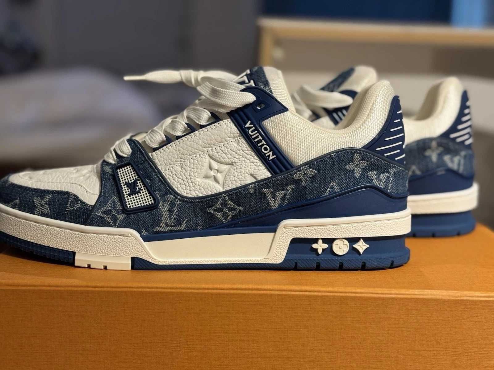 Adidasi Louis Vuitton Trainer Blue Navy  - REDUCERE