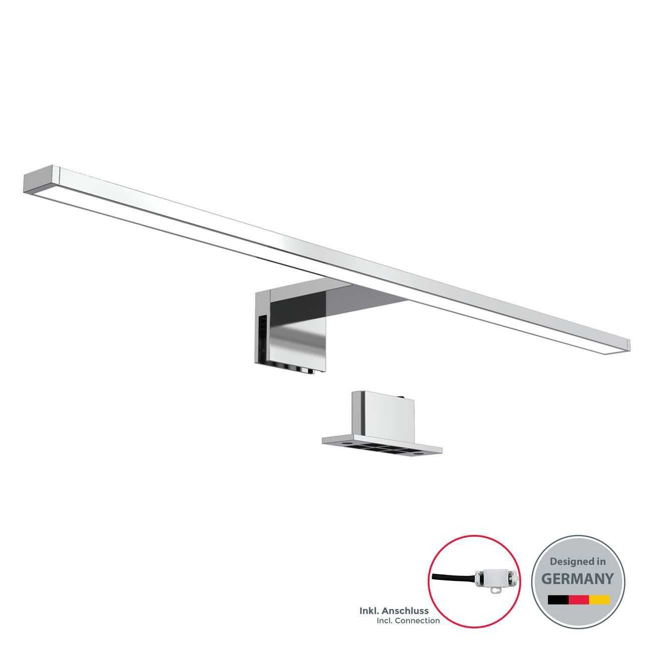 Aplica led oglinda baie argintie 60 cm, BKL1113