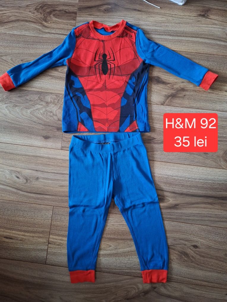 Pijama H&M mărimea 92 spider man