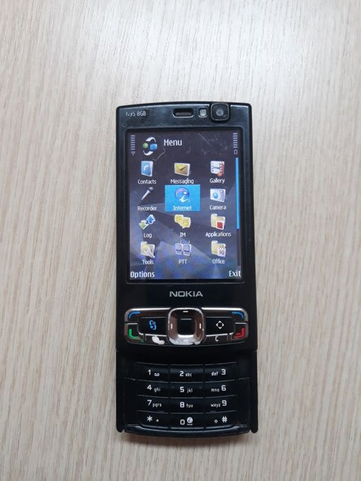 Nokia N95 8GB, telefon vechi de colectie, necodat, functional! + casti
