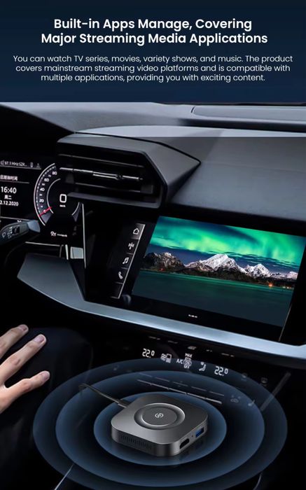 Android TV Box Wired CarPlay Streaming Youtube Netflix IPTV HDMI out