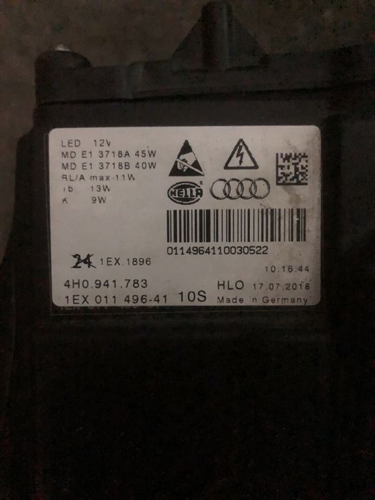 Far stanga , far dreapta , matrix audi A8 4H facelift