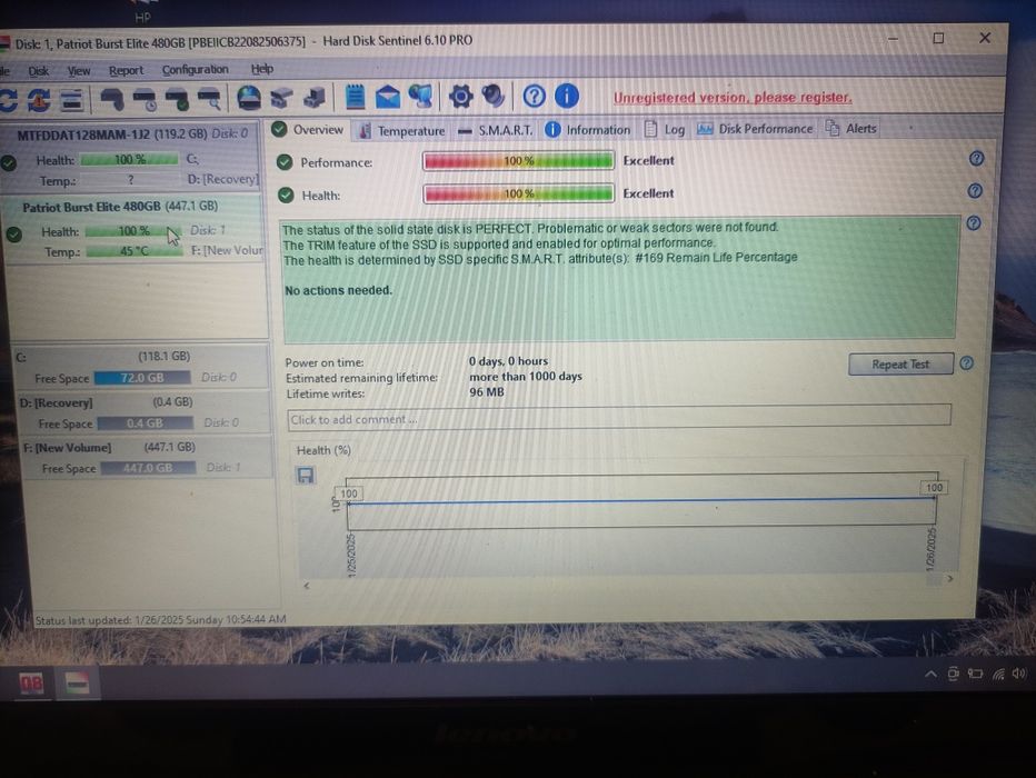 Vând SSD Patriot 480 gb nou nouț.