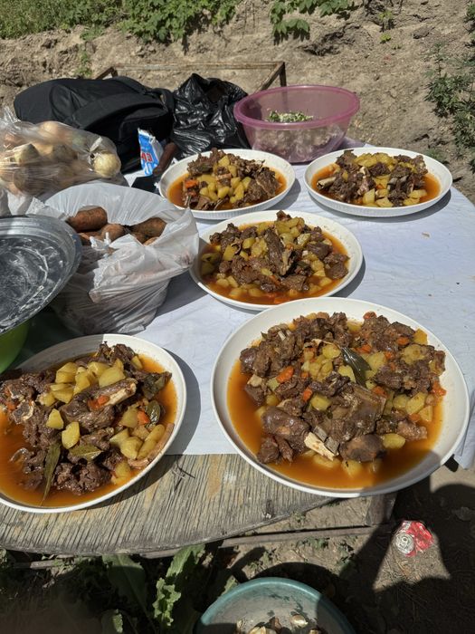 Повар выездной: сочный и вкусный: Ташкент Плов, Сырне, Куырдак, кебаб