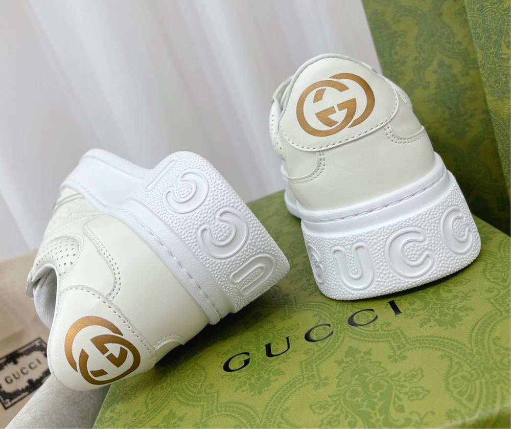 adidasi Gucci trainers piele naturala