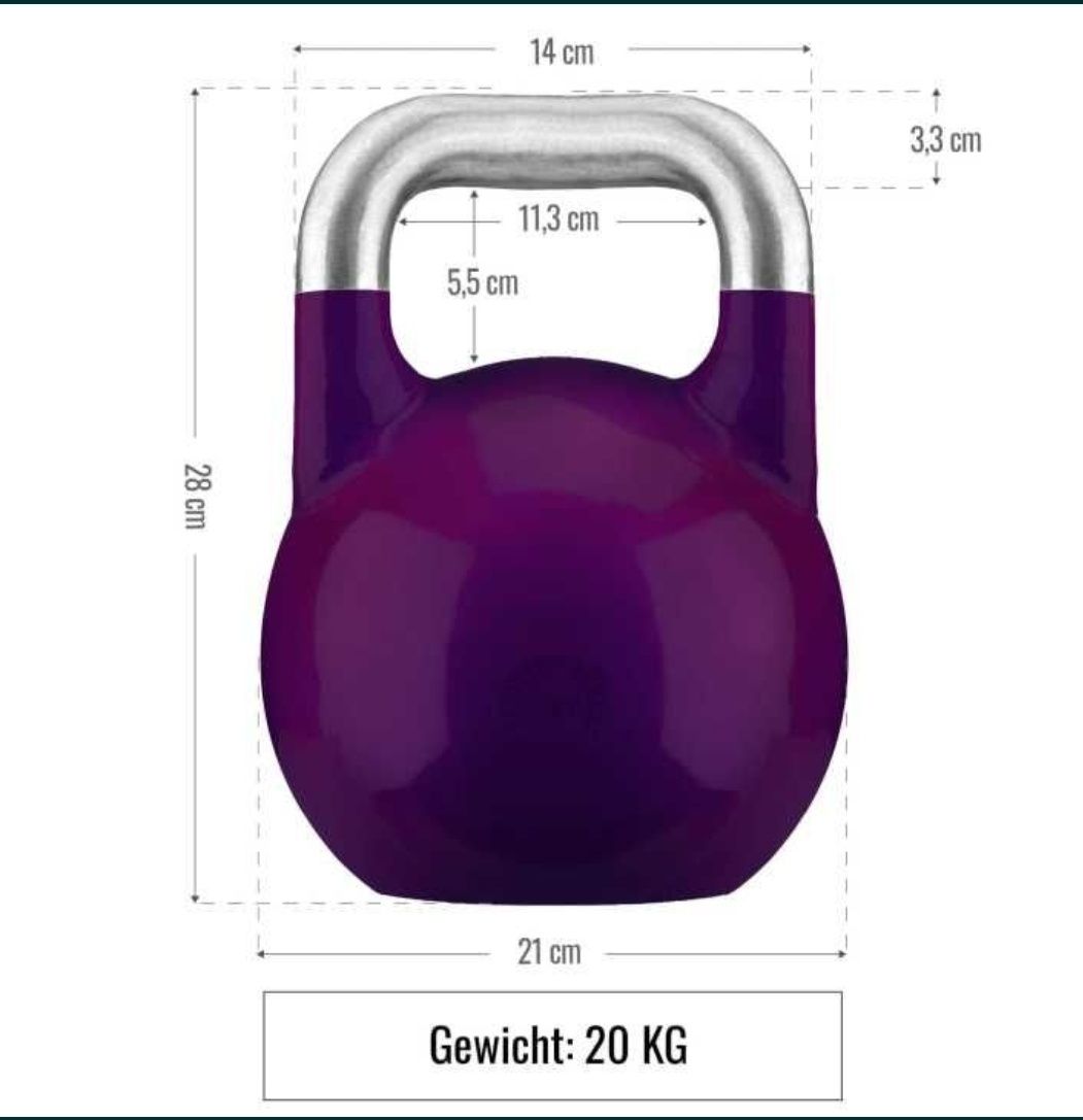 Kettlebell competiție 20kg