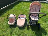 Cybex Priam 4 – 3 în 1 (landou + scaun sport + scaun auto), roz